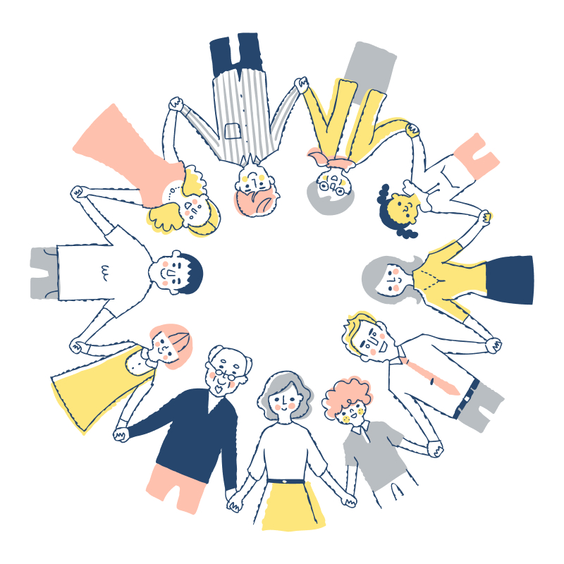 働く職員のイメージイラスト